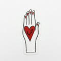 heart in my hands vinyl sticker