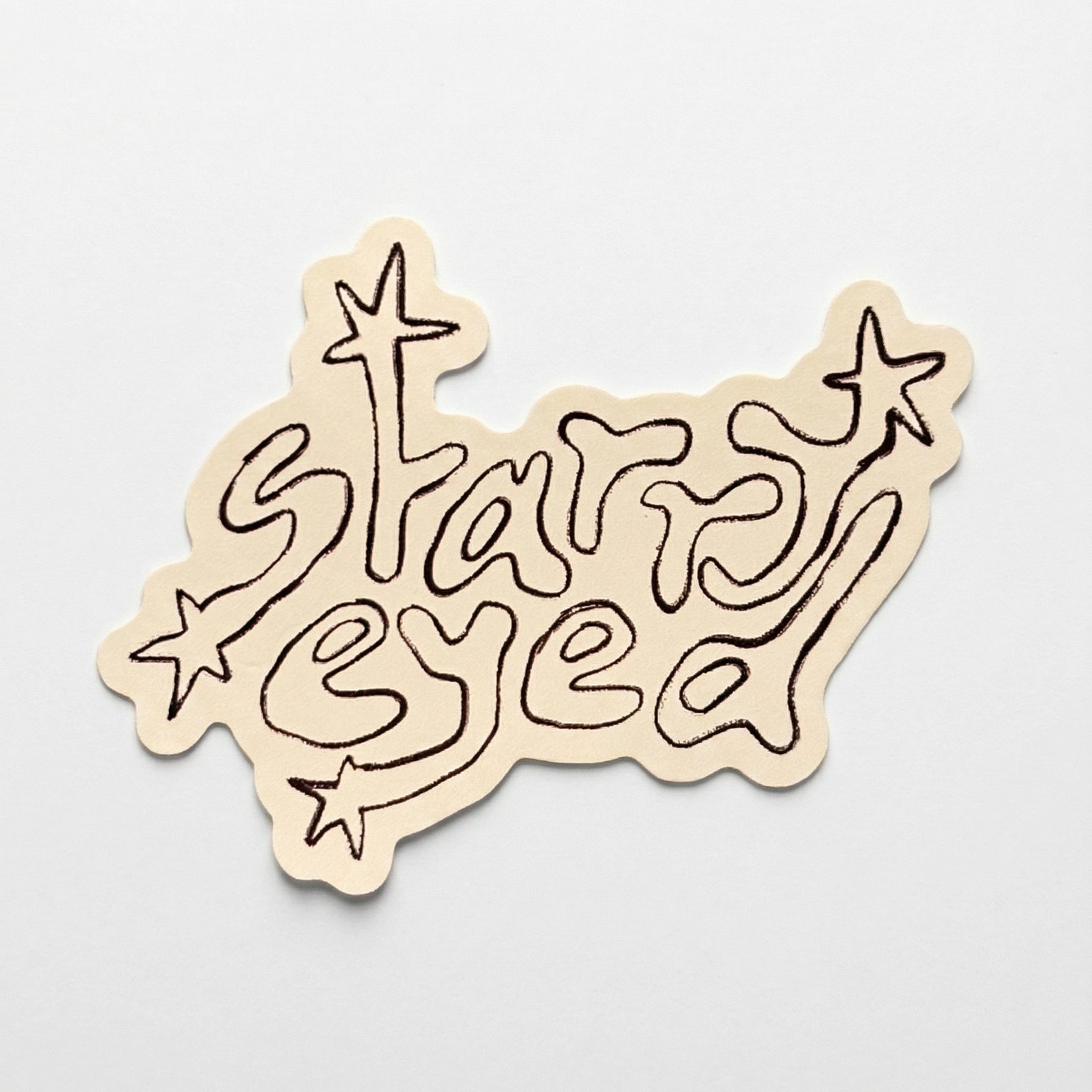 starry eyed vinyl sticker